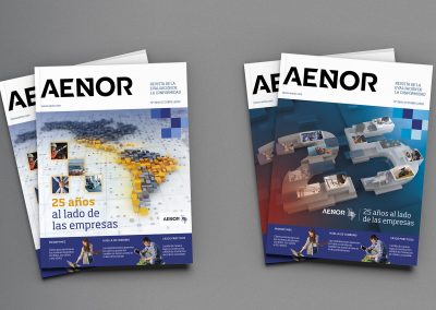 Infografías para revista AENOR